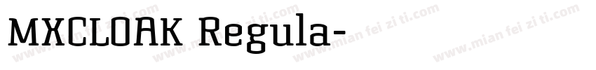MXCLOAK Regula字体转换